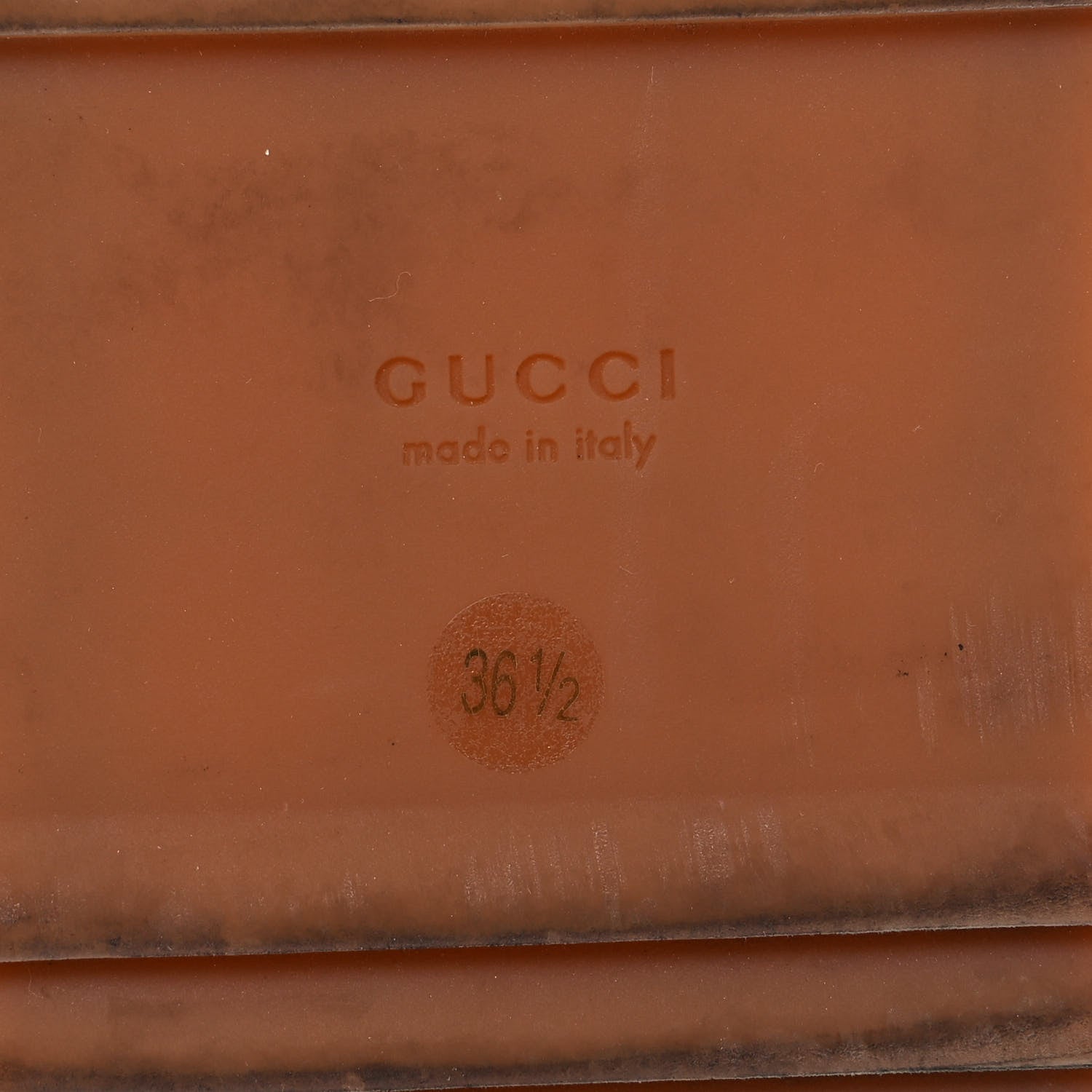 Gucci Canvas GG Monogram Angelina Platform Slide Sandals 36.5 Beige Ruggine 8 of 8