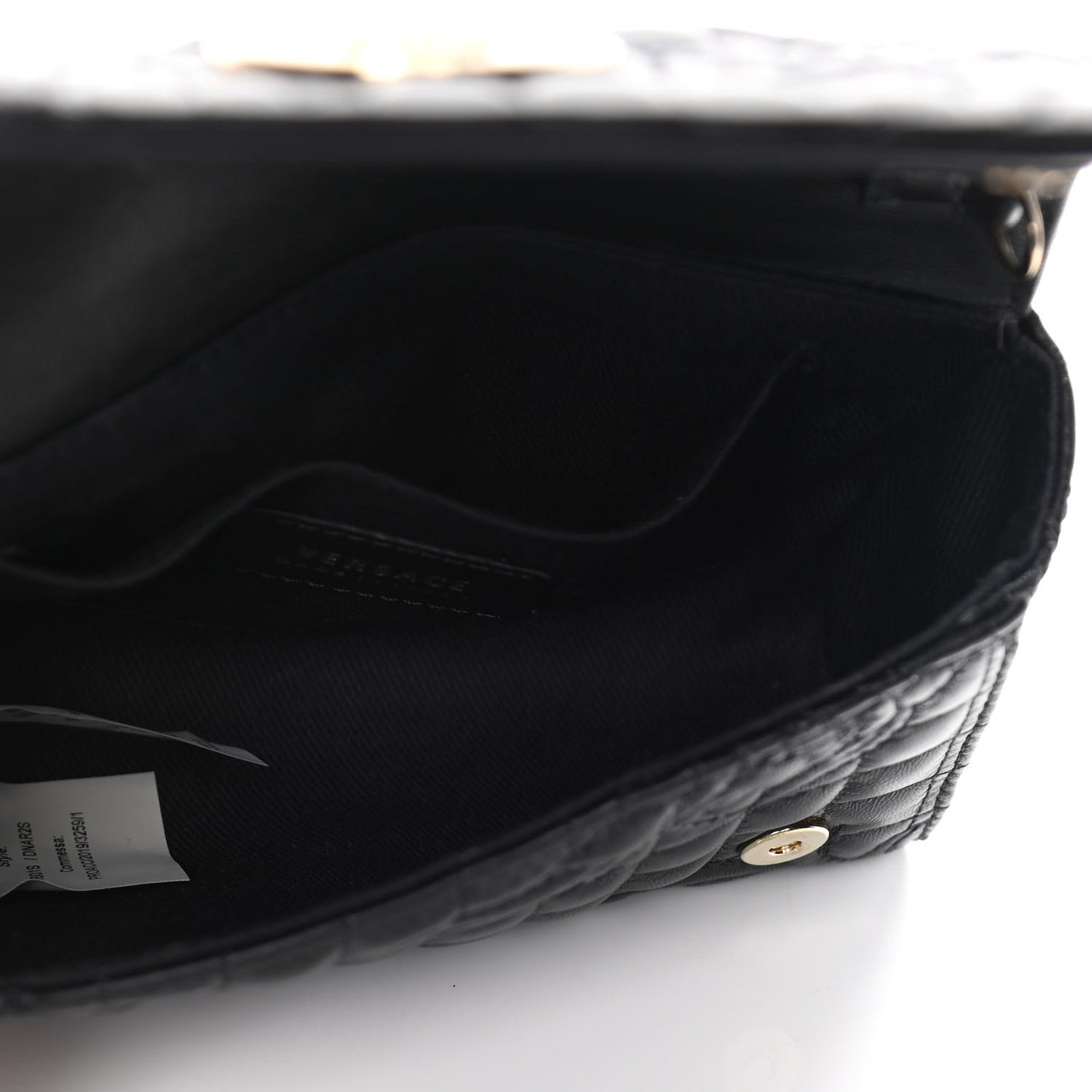 Nappa Barocco Quilted Vanitas Crossbody Black