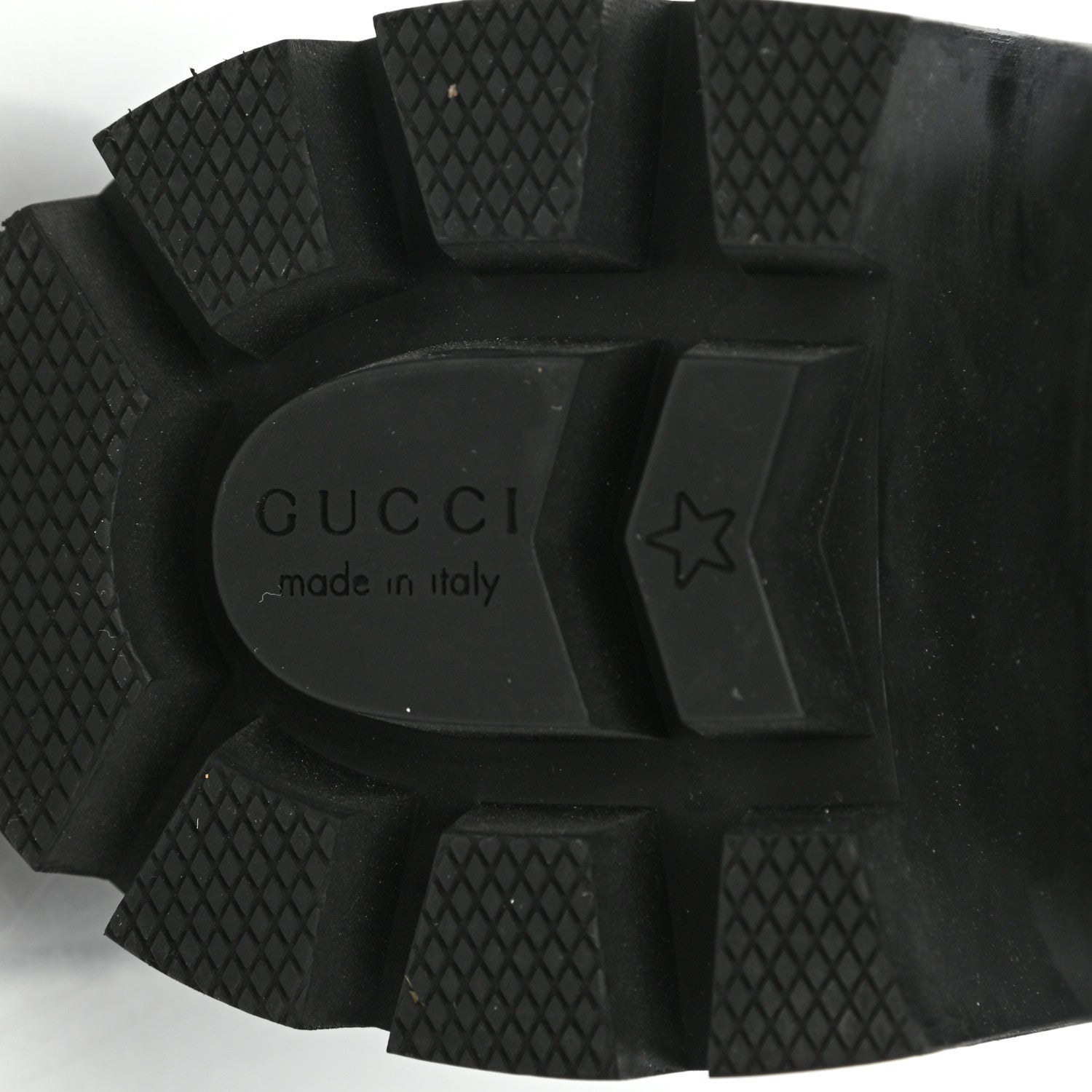Gucci Tweed GG Monogram Lace Up Combat Ankle Boots 39.5 Black 6 of 10