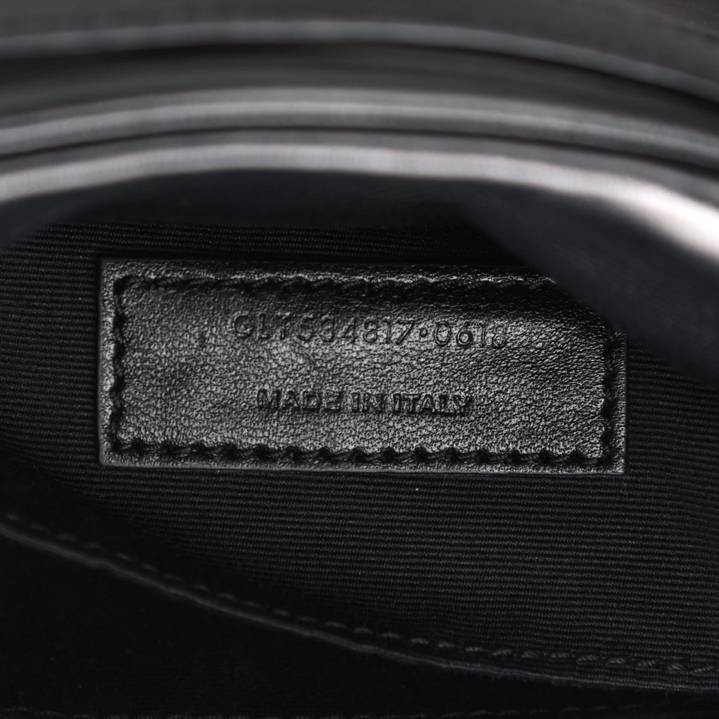 Calfskin Matelasse Monogram Lou Belt Bag Black