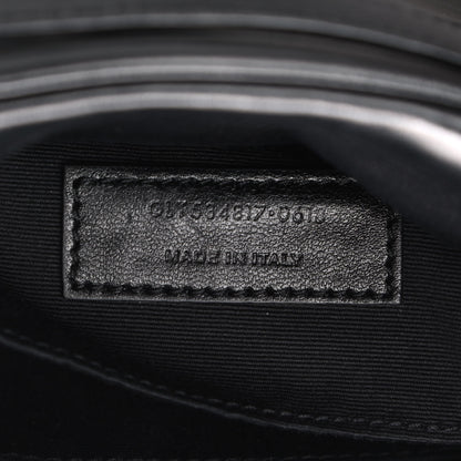 Saint Laurent Calfskin Matelasse Monogram Lou Belt Bag Black 7 of 9