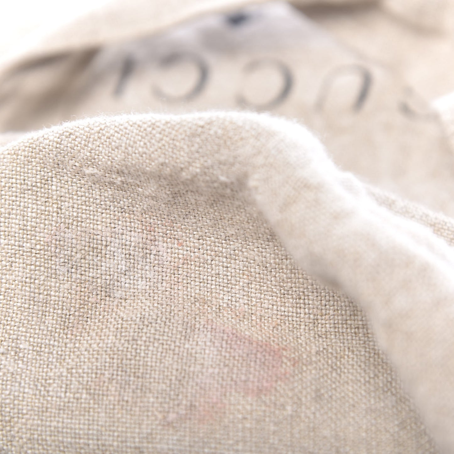 X JAYDE FISH Linen Hand Print Garden Tote Beige