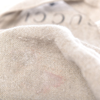 Gucci X JAYDE FISH Linen Hand Print Garden Tote Beige 11 of 12