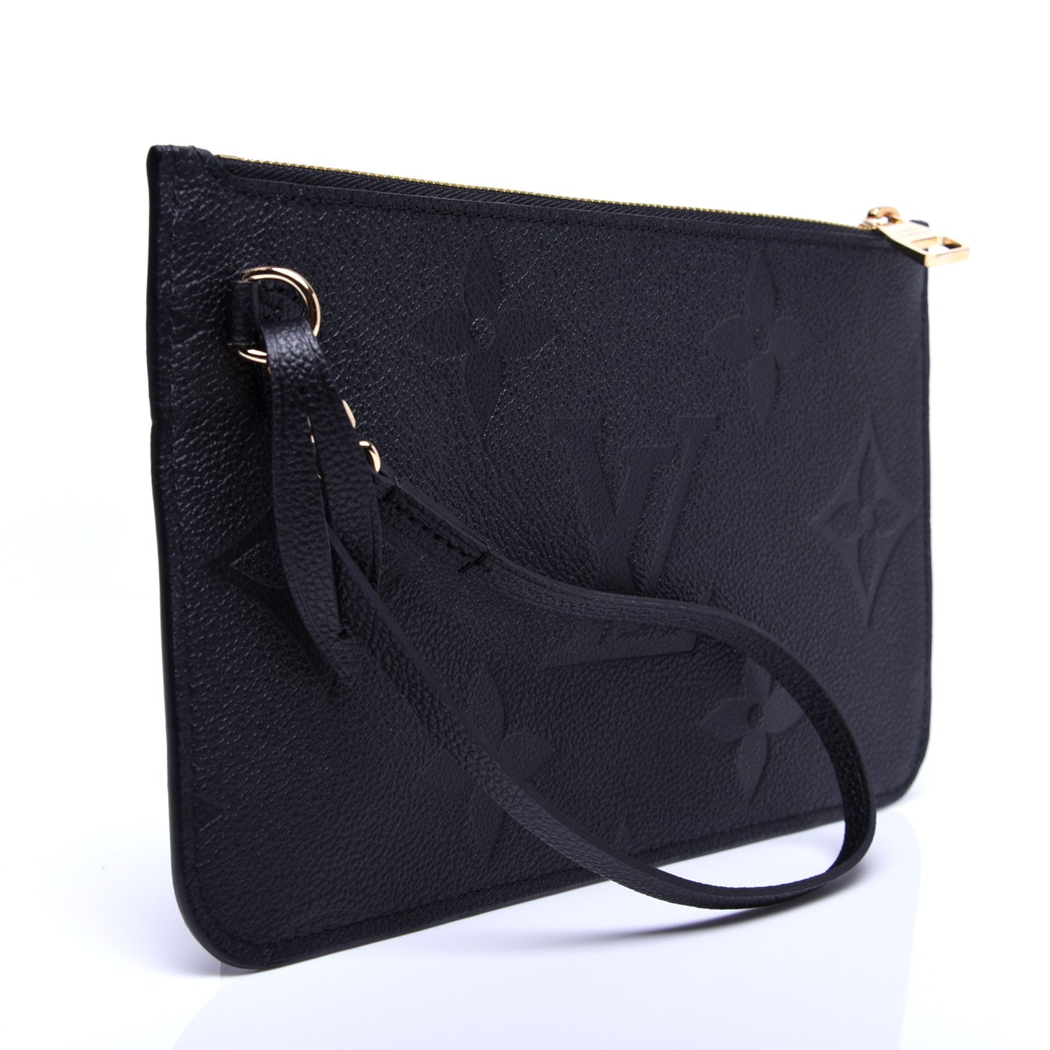 Louis Vuitton Empreinte Monogram Giant Neverfull MM Pochette Black 3 of 10