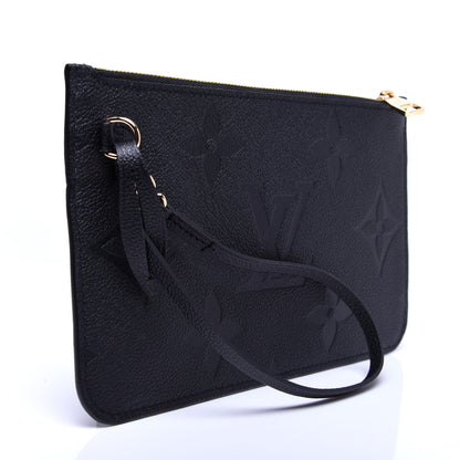 Louis Vuitton Empreinte Monogram Giant Neverfull MM Pochette Black 3 of 10