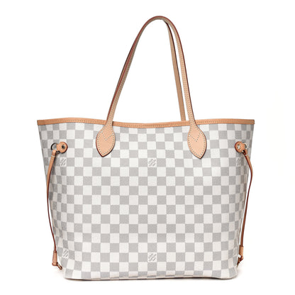 Louis Vuitton Damier Azur Neo Neverfull MM Rose Ballerine 2 of 9