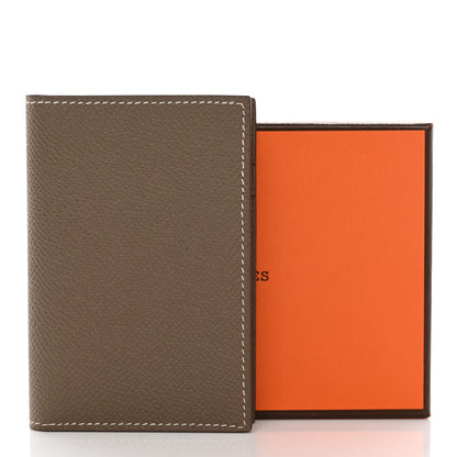 Hermes Epsom MC2 Euclide Card Holder Case Etoupe 8 of 8