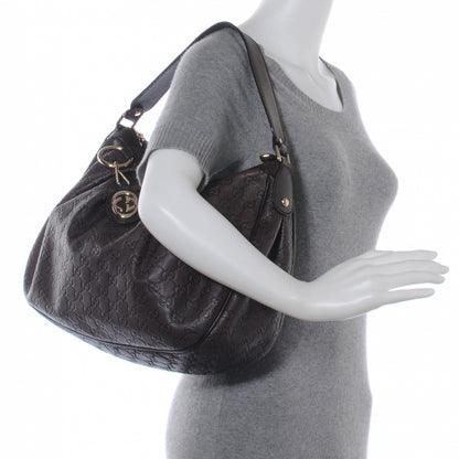 Gucci Guccissima Medium Sukey Hobo Dark Brown 2 of 7