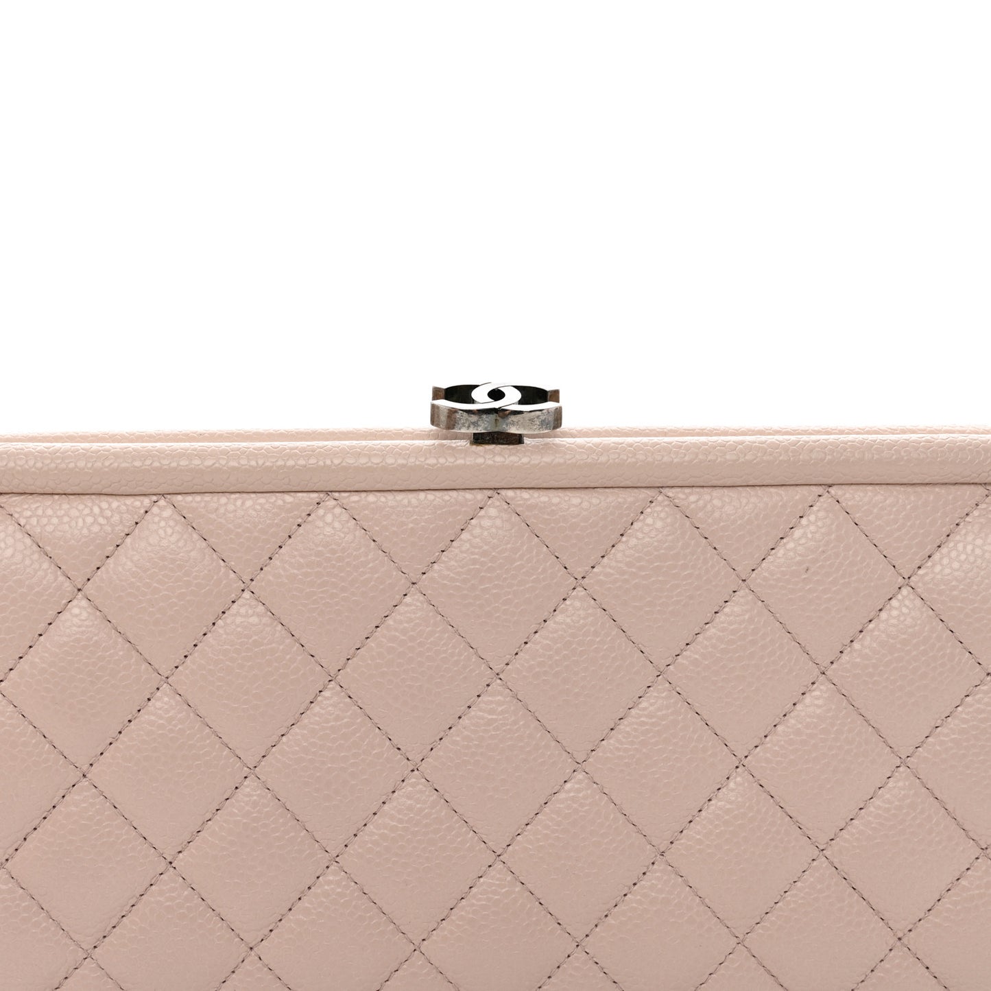 Caviar Quilted Timeless Clutch Pink