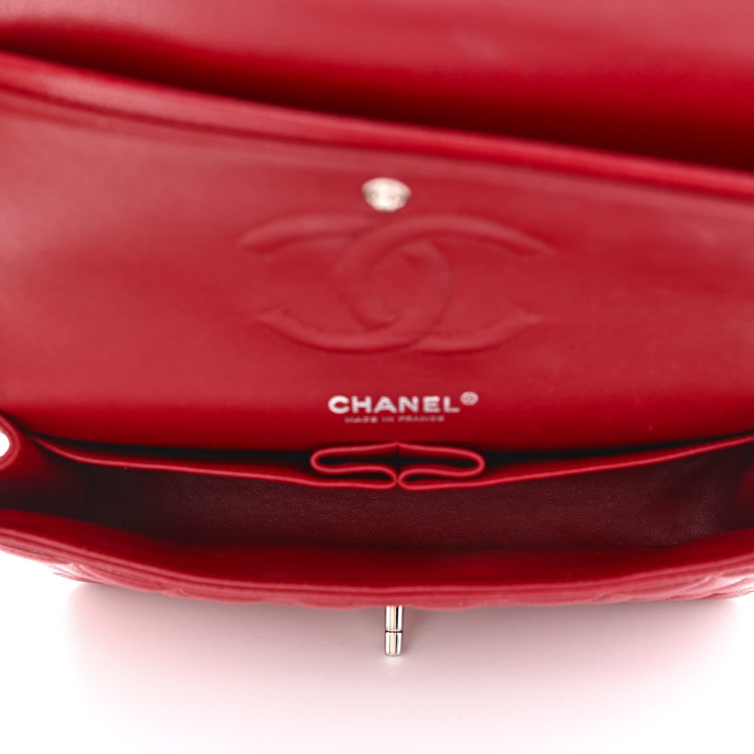 Chanel Caviar Quilted Medium Double Flap Red 5 of 12