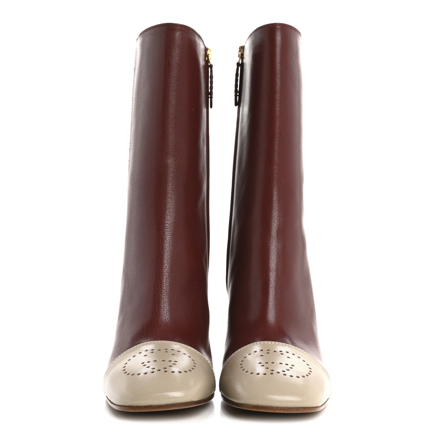 Goatskin Hills Logo Boots 40 Oatmeal Garnet
