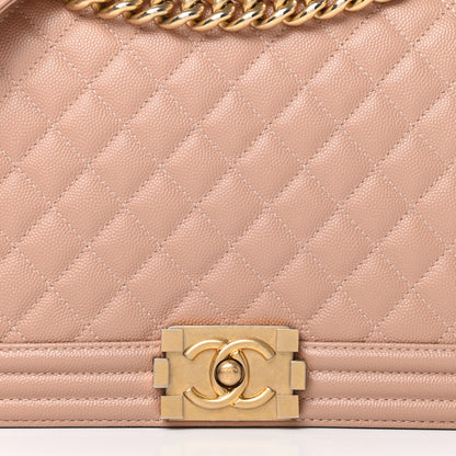 Chanel Caviar Quilted New Medium Boy Flap Beige 8 of 13