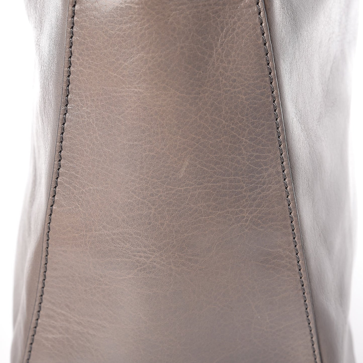 Vitello Acqua Large Twins Tote Grigio Scuro