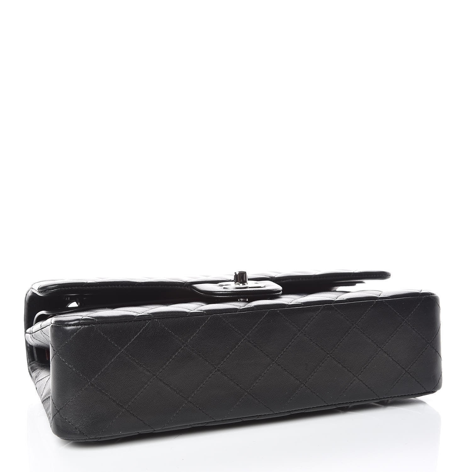 Chanel Lambskin Quilted Medium Double Flap Black 4 of 9