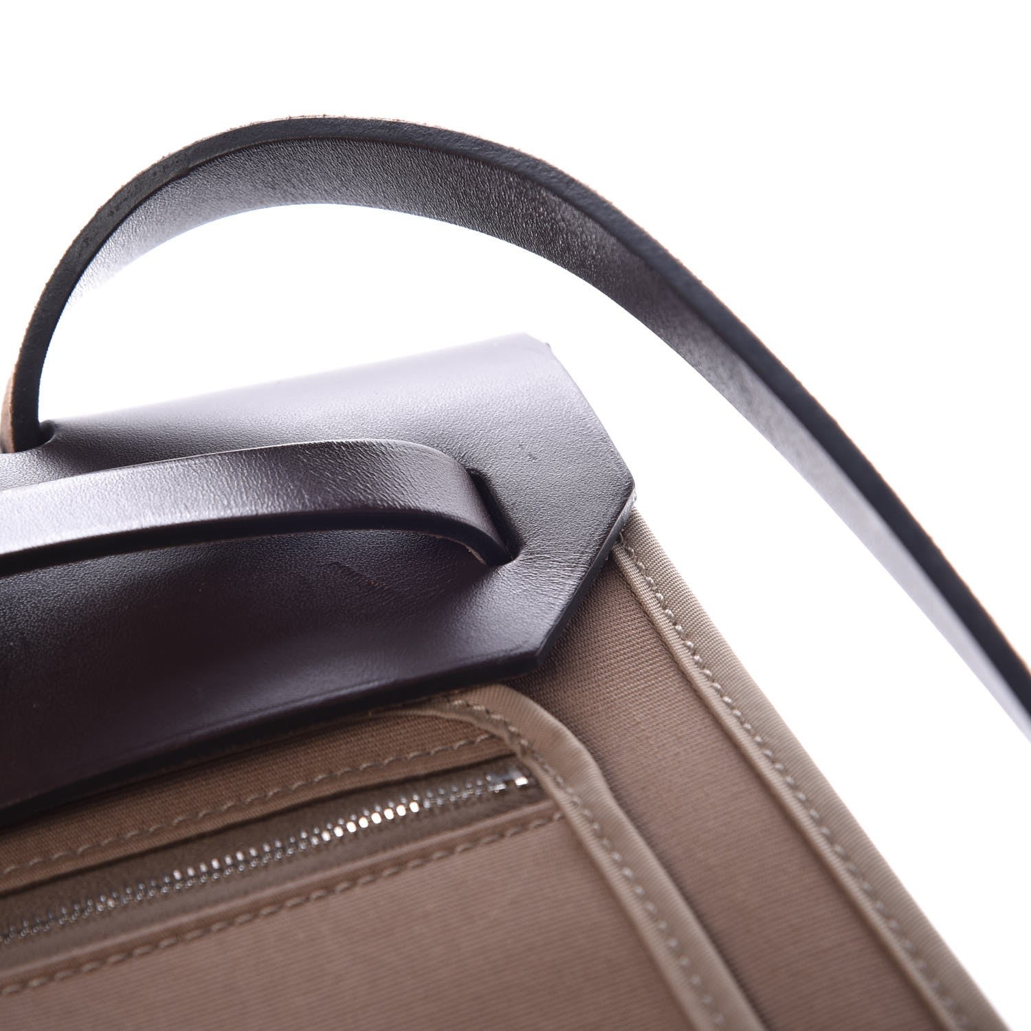 Hermes Vache Hunter Toile Herbag Zip 31 PM Etoupe Ebene 10 of 17