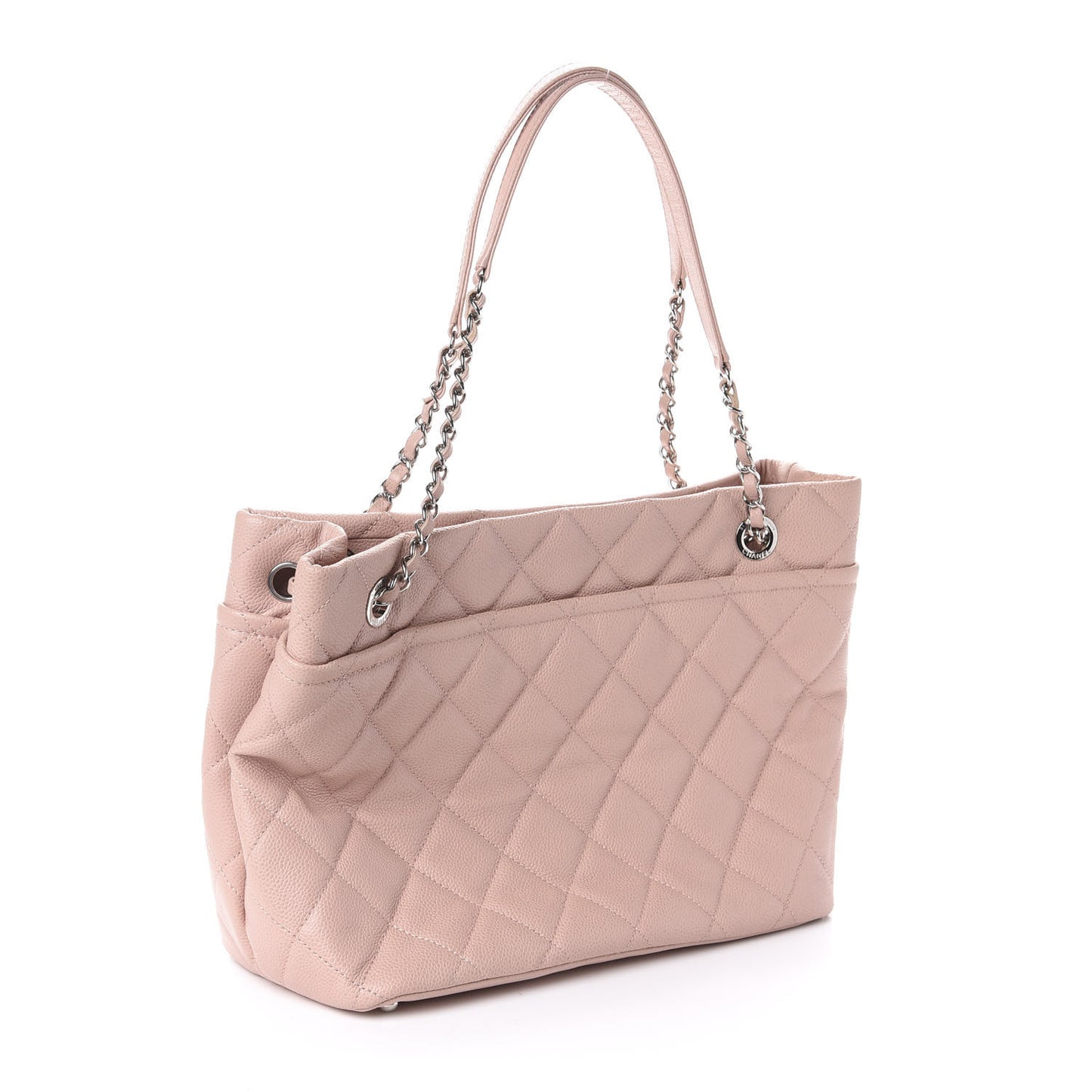 Caviar Quilted Timeless CC Soft Tote Pink