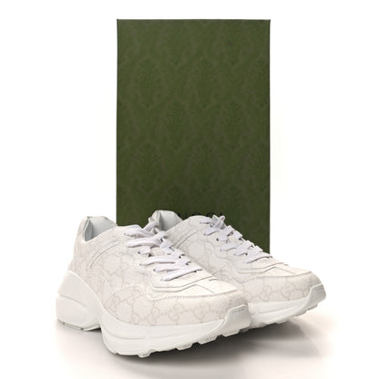 Gucci GG Supreme Monogram Womens Rhyton Sneakers 36.5 White 9 of 9
