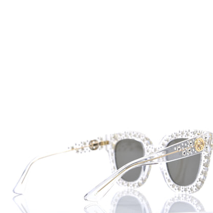 Gucci Acetate Crystal Oversize Mirrored Star Sunglasses GG0116S 4 of 8