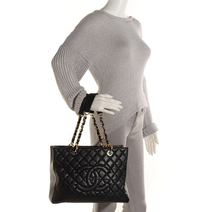 Chanel Caviar Quilted Grand Shopping Tote GST Black 2 of 7