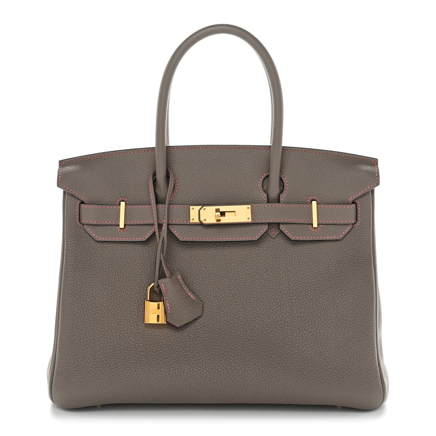 Togo Horseshoe Birkin 30 Etoupe Rose Pourpre
