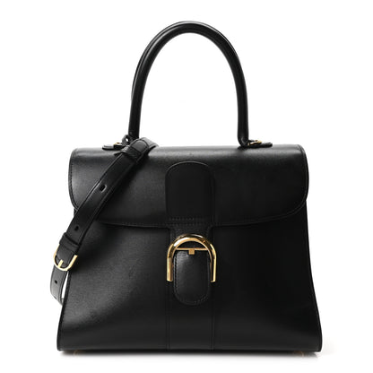 Delvaux Box Calfskin MM Brillant Satchel Black 1 of 11