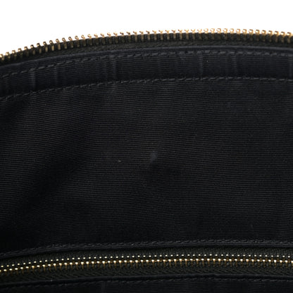 Saint Laurent Suede All-Over Monogram Medium Le Monogramme Duffle Black 24 of 24