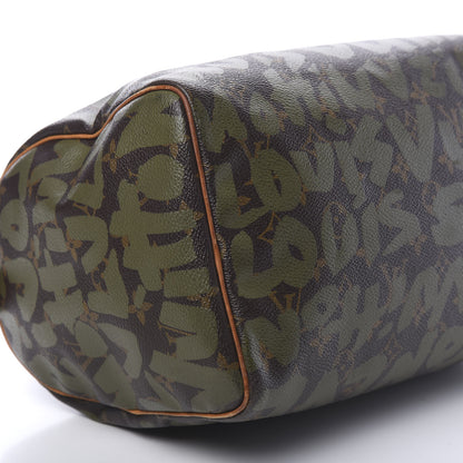 Louis Vuitton Monogram Graffiti Speedy 30 Kaki 12 of 14