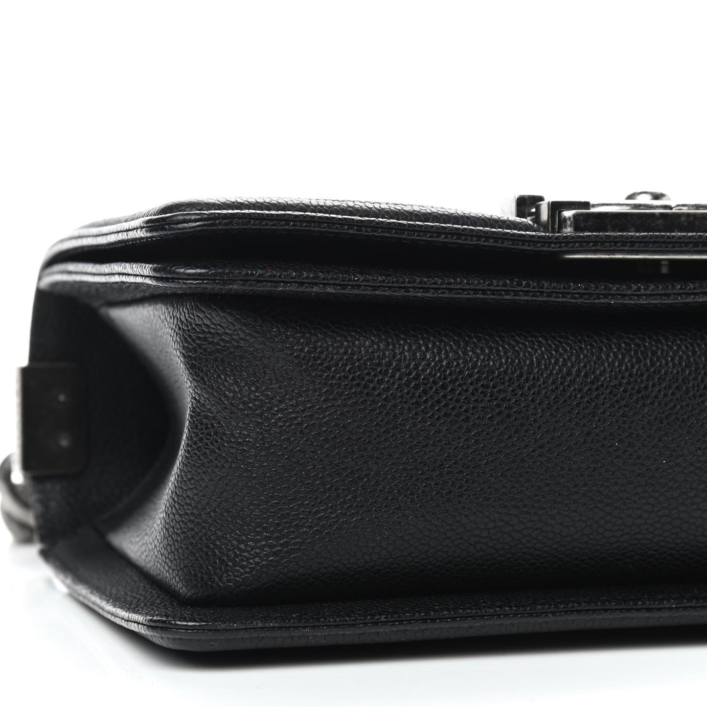 Caviar Quilted Small Boy Flap Black