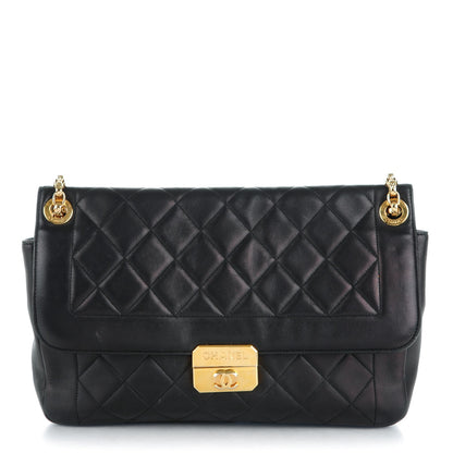 Chanel Lambskin Quilted Large Chic With Me Flap Black 1 of 9
