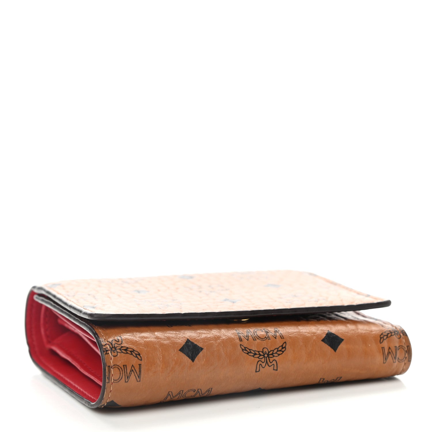 MCM Visetos Trifold Wallet Cognac 4 of 8
