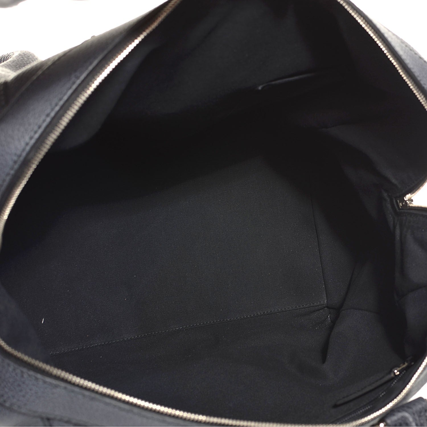 Saint Laurent Grained Leather Oversized Muse Bowler Blue 5 of 8