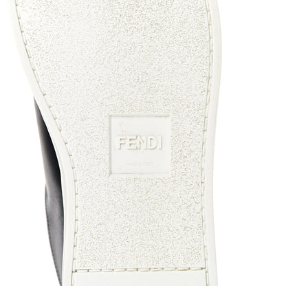 Fendi Vitello Lurex Rockoclick Slip On Sneakers 39.5 Black Gold 6 of 9