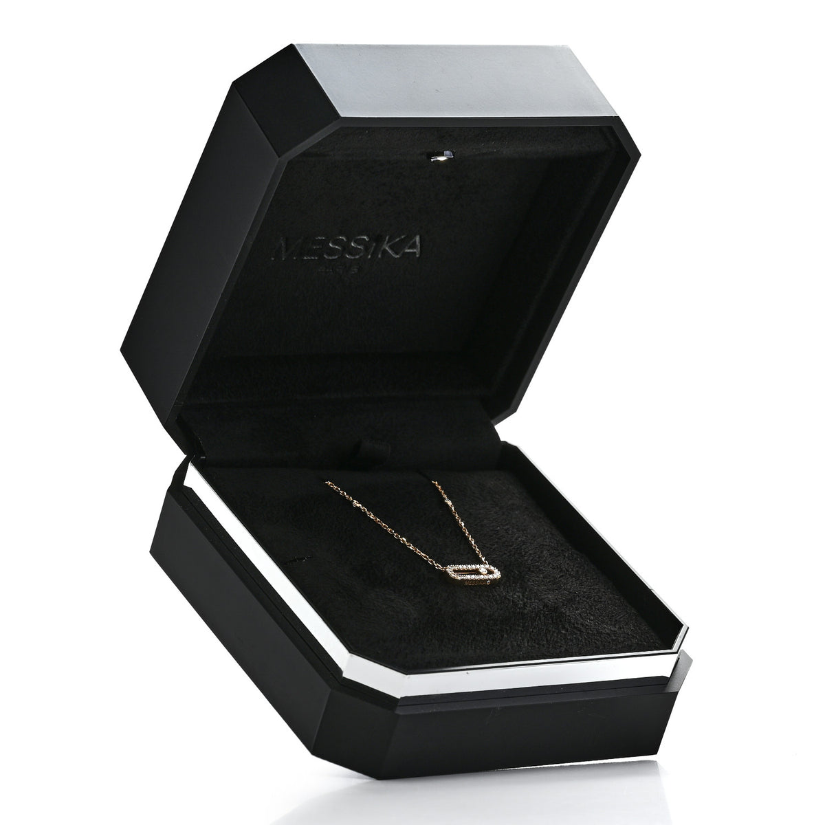 Messika 18K Yellow Gold Diamond Move Uno Pave Necklace 6 of 6