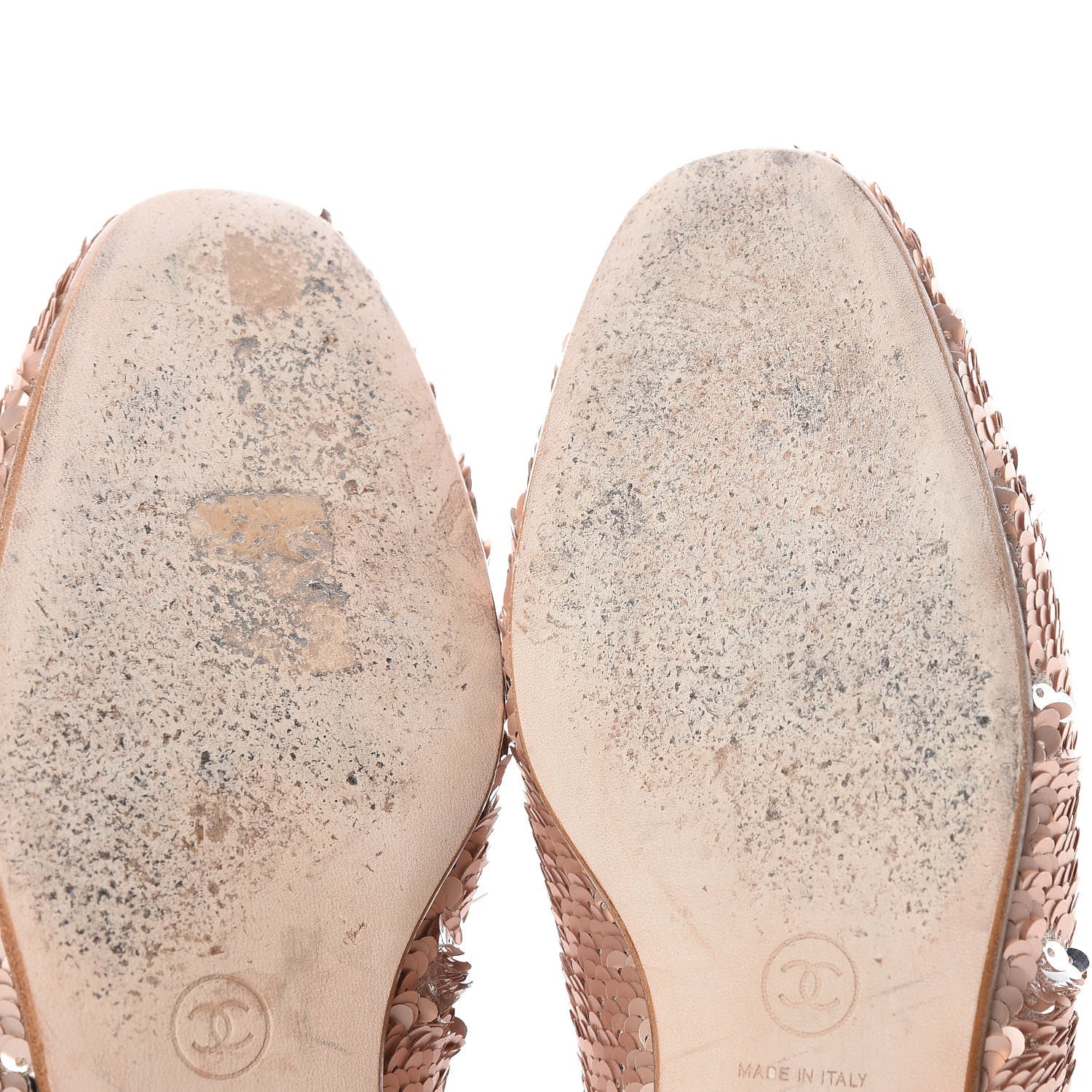 Chanel Sequin CC Moccasin Loafers 39 Pink 12 of 16