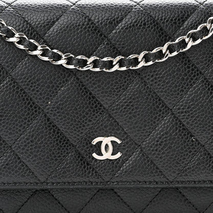 Chanel Caviar Quilted Wallet On Chain WOC Black 8 of 13