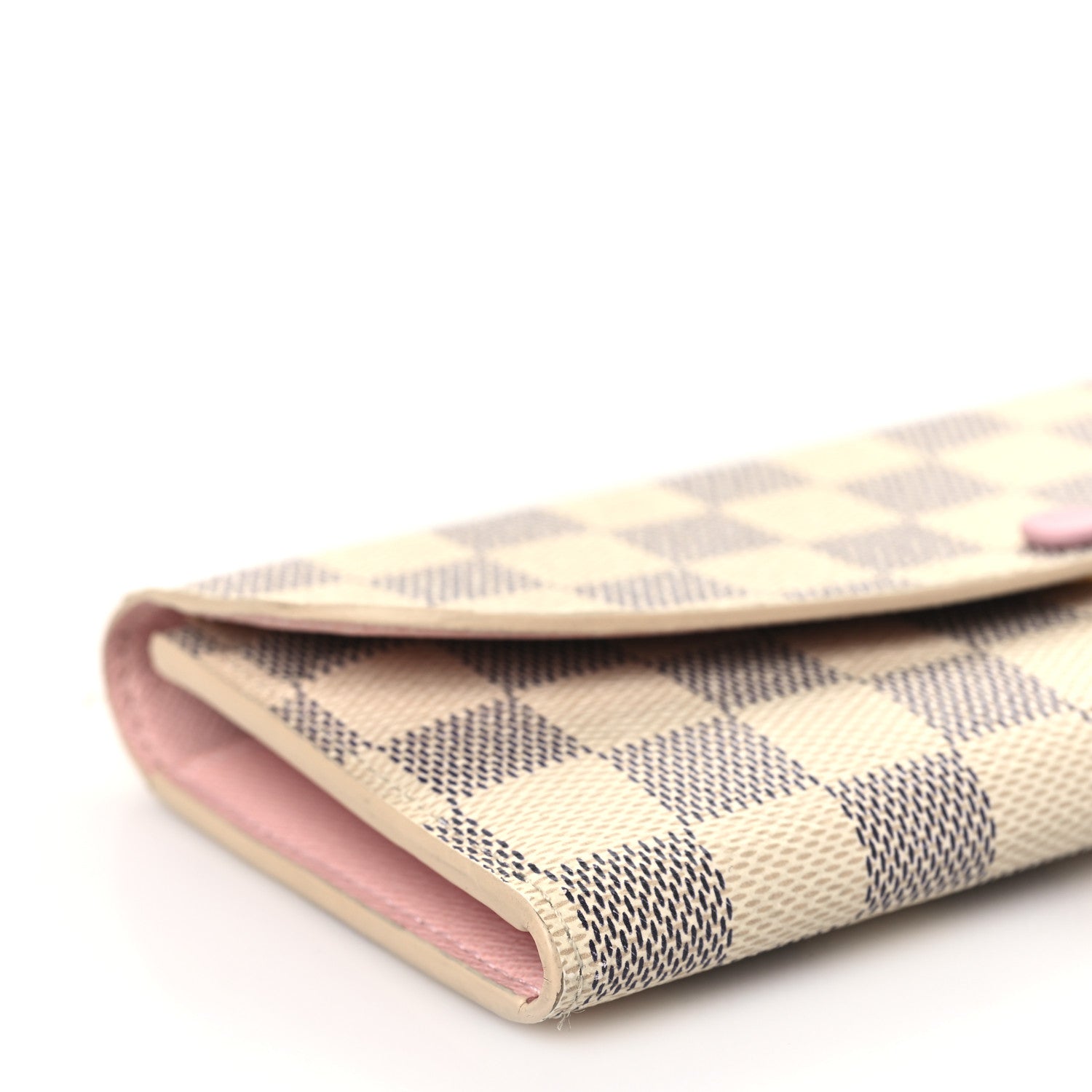Louis Vuitton Damier Azur Emilie Wallet Rose Ballerine 8 of 12