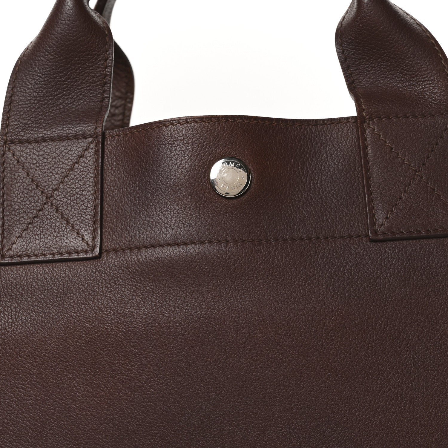 Hermes Evergrain Front Pocket Tote Havane 7 of 9
