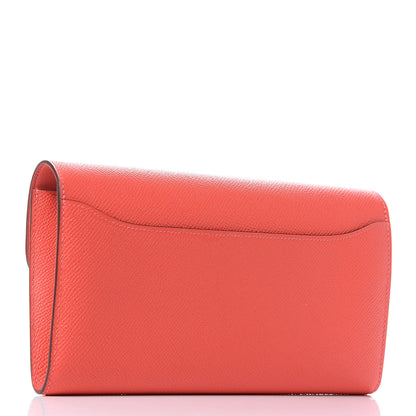 Hermes Epsom Constance Long Wallet Rose Jaipur 3 of 9