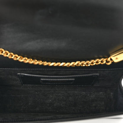 Saint Laurent Smooth Calfskin Medium Classic Monogram Kate Tassel Satchel Black 5 of 9