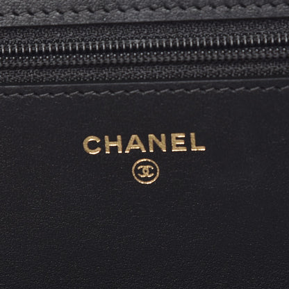 Chanel Caviar Quilted Boy Wallet On Chain WOC Black 6 of 9