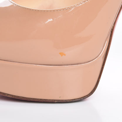 Christian Louboutin Patent Babel Clou 150 Platform Spikes Pumps 41 Nude Red 15 of 21