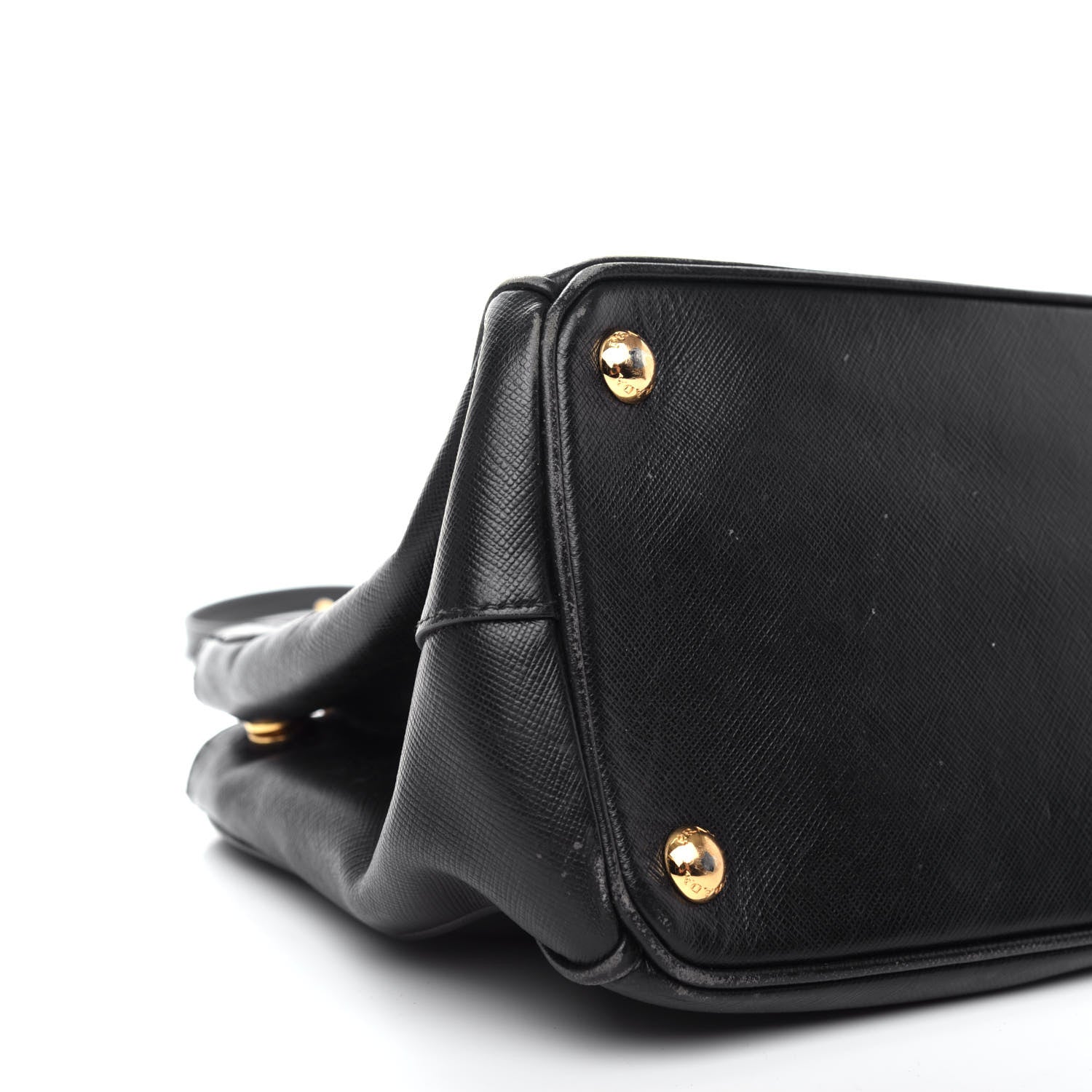 Prada Saffiano Small Galleria Double Zip Tote Black 9 of 11