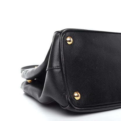 Prada Saffiano Small Galleria Double Zip Tote Black 9 of 11