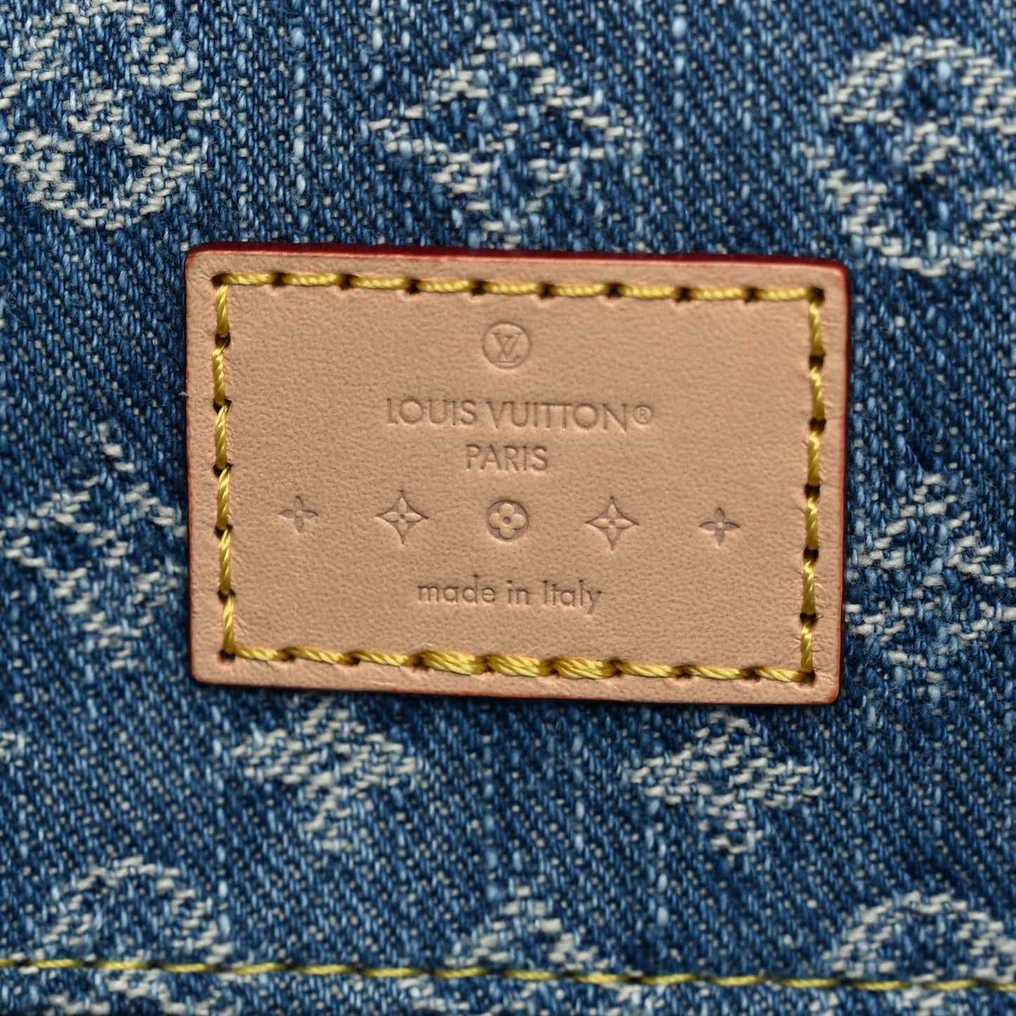 Monogram Denim CarryAll MM Blue