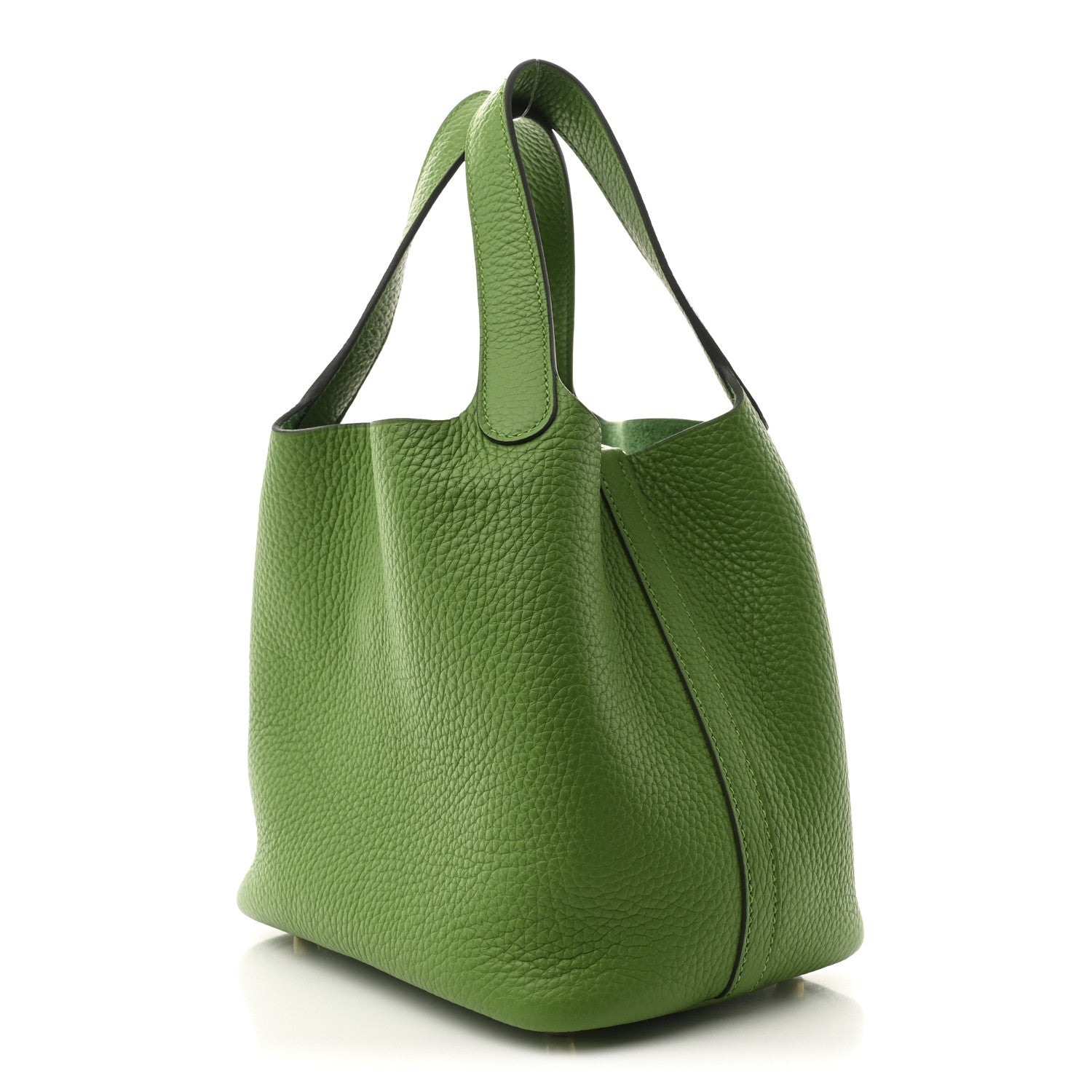 Hermes Taurillon Clemence Picotin Lock 18 PM Vert Yucca 3 of 11