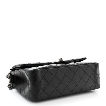 Chanel Aged Calfskin Quilted 2.55 Reissue 225 Flap Black 4 of 10
