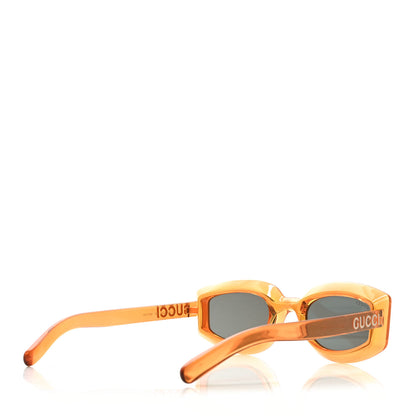 Gucci Acetate Rectangle Sunset Boulevard Sunglasses GG1719S Orange Grey 4 of 7