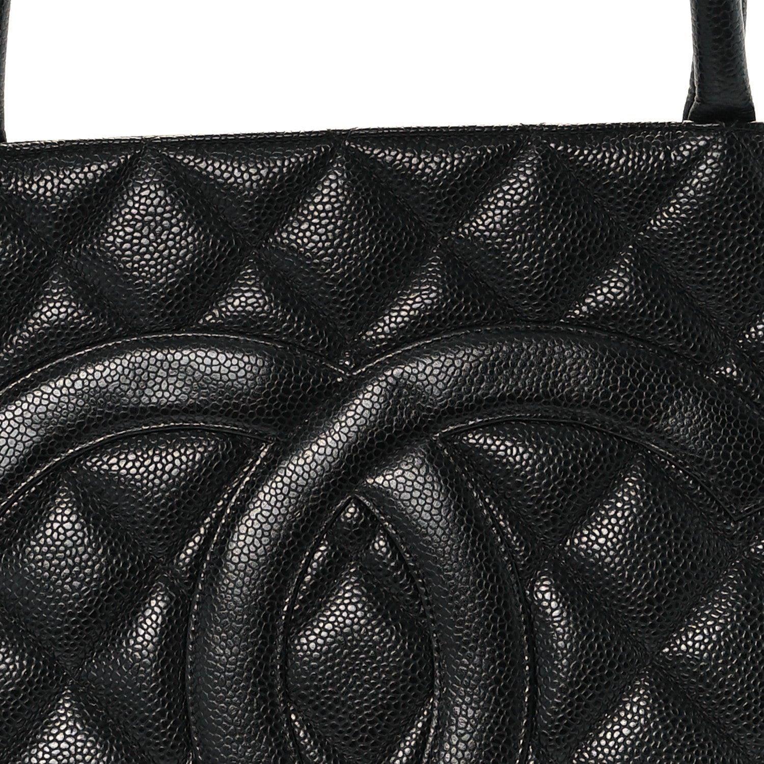 Chanel Caviar Quilted Medallion Tote Black 8 of 10