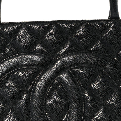 Chanel Caviar Quilted Medallion Tote Black 8 of 10