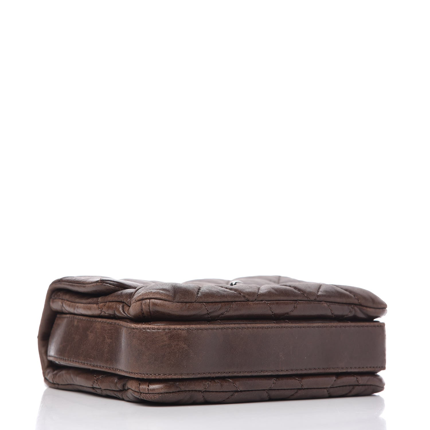 Chanel Lambskin Quilted Mini Chanel 3 Flap Brown 4 of 10
